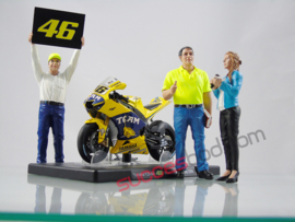 1;18<>SET - MotoGP 2006 + YAMAHA YZR-M1 + 3 Figurines.  set #149
