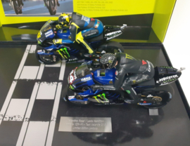 1;12<> YAMAHA YZR-M1 - SET 2 Bikes + 2 Figurines. HAMILTON and ROSSI - Test VALENCIA 2019  mc.122194446