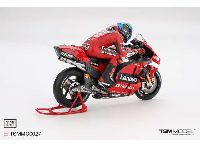 1;12<>DUCATI DESMO LENOVO TEAM + FIGURE  #63 Francesco Bagnaia - MotoGP 2022 -TSMMODEL