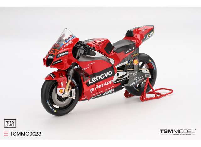 1;12<>DUCATI DESMO LENOVO TEAM + FIGURE  #63 Francesco Bagnaia - MotoGP 2022 -TSMMODEL