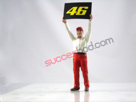 1;18<>DUCATI PITCREW MAN holding  #46 Board VALENTINO ROSSI. art 4606/428