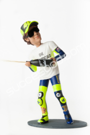 1;12<>BIG HEAD (1:8) - "PODIUM" Rossi  - MotoGP 2004  World Champion - "CHE SPETTACOLO''.