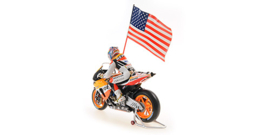 1;12<> SET - HONDA RC211V + Figurine + Flag - MotoGP2006  Nicky Hayden .mc 122061169