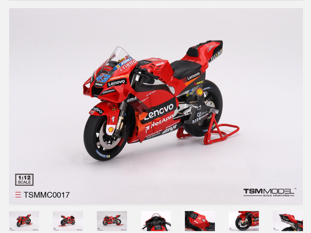 1;12<>DUCATI DESMO LENOVO TEAM - #43 Jack Miller - MotoGP 2022 - TSMMODEL