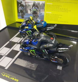 1;12<> YAMAHA YZR-M1 - SET 2 Bikes + 2 Figurines. HAMILTON and ROSSI - Test VALENCIA 2019  mc.122194446