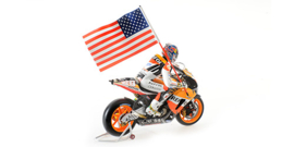 1;12<> SET - HONDA RC211V + Figurine + Flag - MotoGP2006  Nicky Hayden .mc 122061169