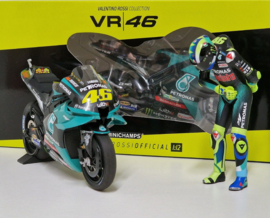 1;12<>SET-(Last Race) - YAMAHA YZR-M1 + FIGURE + MAGAZINE/PHOTO - MotoGP 2021