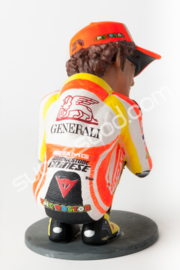 1;12<>BIG HEAD (1:8)- Valentino Rossi  -  "CROUCHED POSITION" -  MotoGP 2011