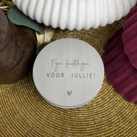 KAARSJE | FIJNE FEESTDAGEN VOOR JULLIE!