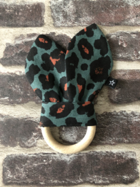 Bijtring Leopard Green - Black