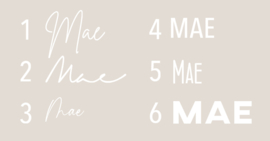 SWEATER met NAAM | SAND