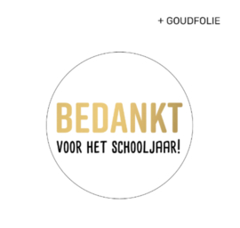5x Sticker | Bedankt voor het schooljaar GOLD