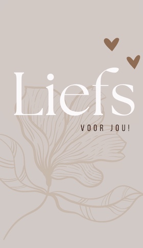 MINIKAARTJE | Liefs | VOOR JOU!