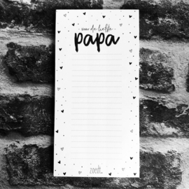 Notitieblok | voor de liefste papa