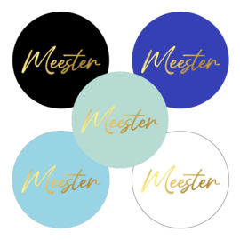 5x Sticker | Meester | ASSORTI