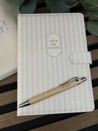 NOTITIEBOEK BEIGE | NAAM JUF