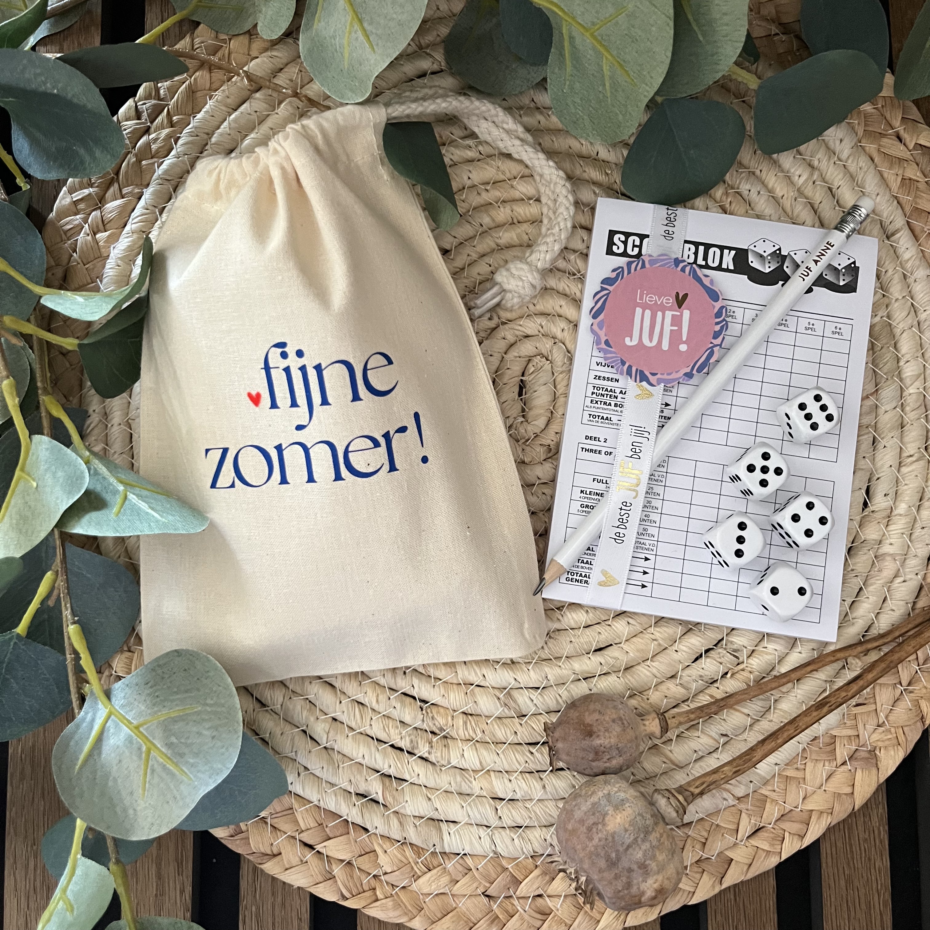 FIJNE ZOMER Juf! | Yahtzee