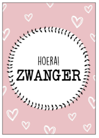 Kaart Hoera! Zwanger