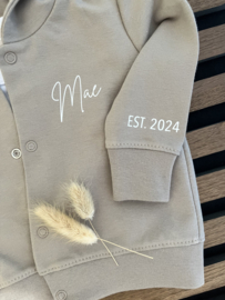 HOODIE met NAAM & GEBOORTEJAAR | SAND