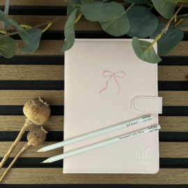 NOTITIEBOEK ROZE | NAAM JUF