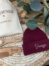 HOUTEN BORSTELSETJE | MET NAAM