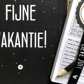 Fijne vakantie Juf! | Yahtzee