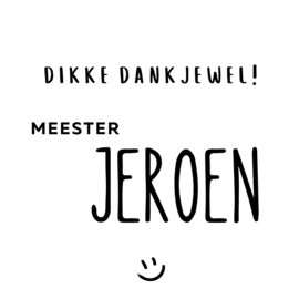 NAAMSTICKER | DIKKE DANKJEWEL! MEESTER [NAAM]