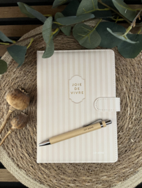 NOTITIEBOEK BEIGE | NAAM JUF