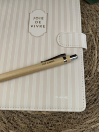 NOTITIEBOEK BEIGE | NAAM JUF