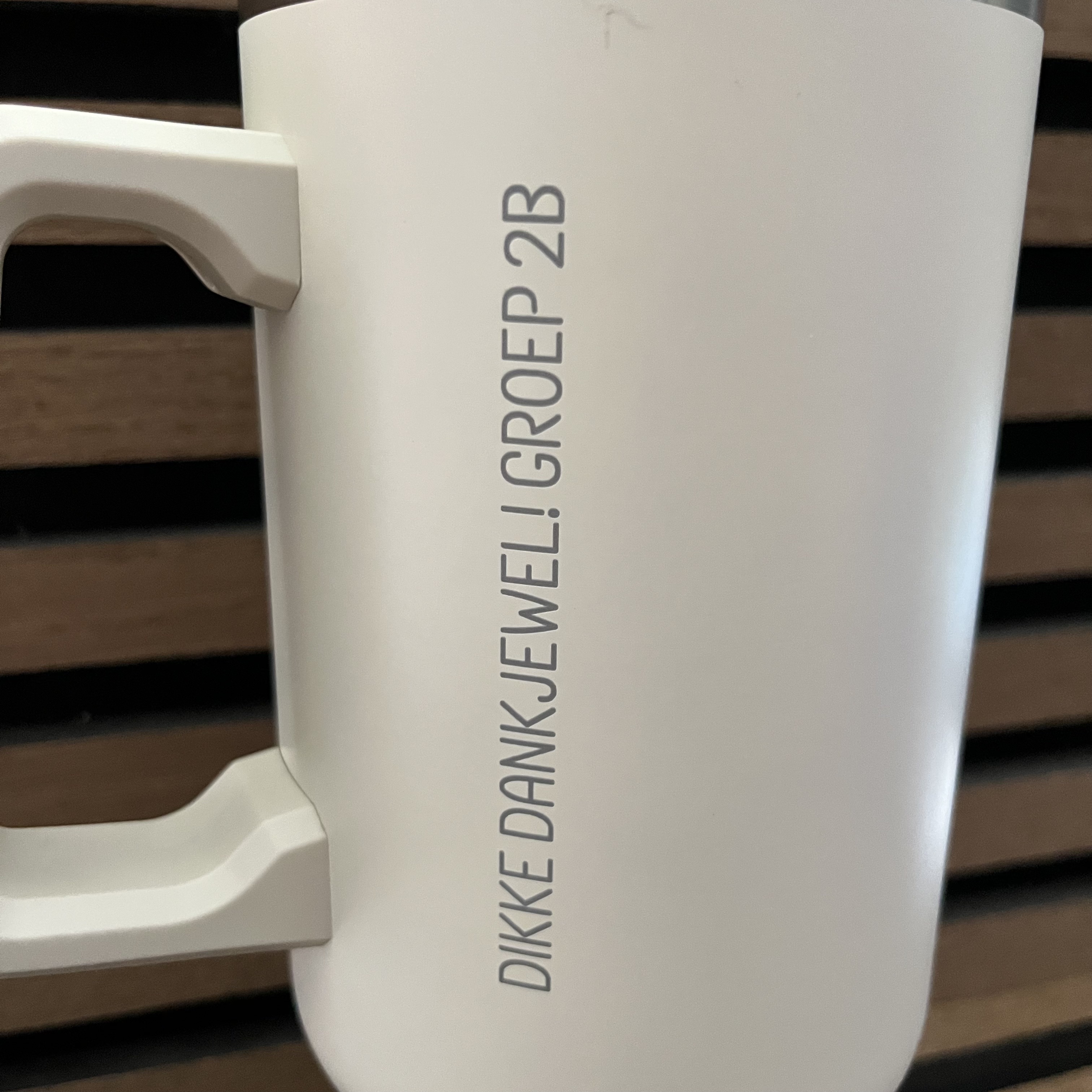 THERMOSBEKER XL JUF | MET NAAM