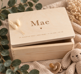 MEMORYBOX NAAM + GEBOORTEGEGEVENS