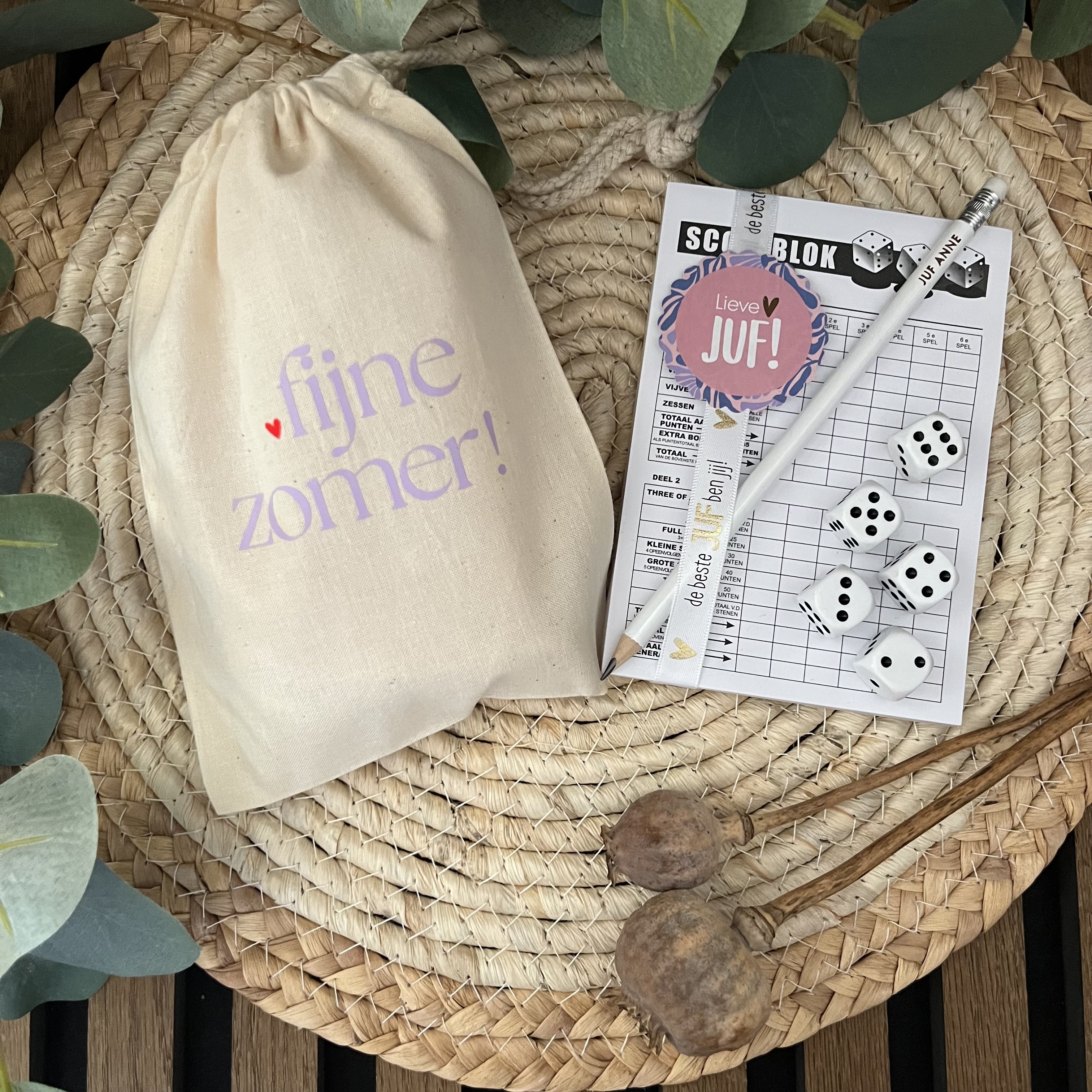 FIJNE ZOMER Juf! | Yahtzee