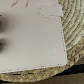 NOTITIEBOEK ROZE | NAAM JUF