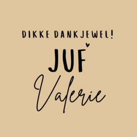 NAAMSTICKER | DIKKE DANKJEWEL! JUF [NAAM]