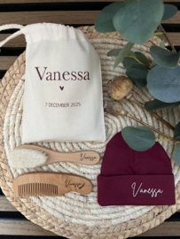 HOUTEN BORSTELSETJE | MET NAAM