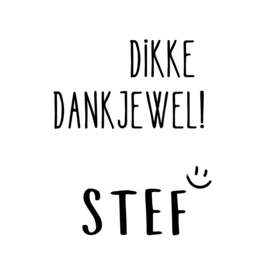 NAAMSTICKER | DIKKE DANKJEWEL! [NAAM] | 10x