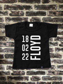 Shirtje NAAM + DATUM | Floyd