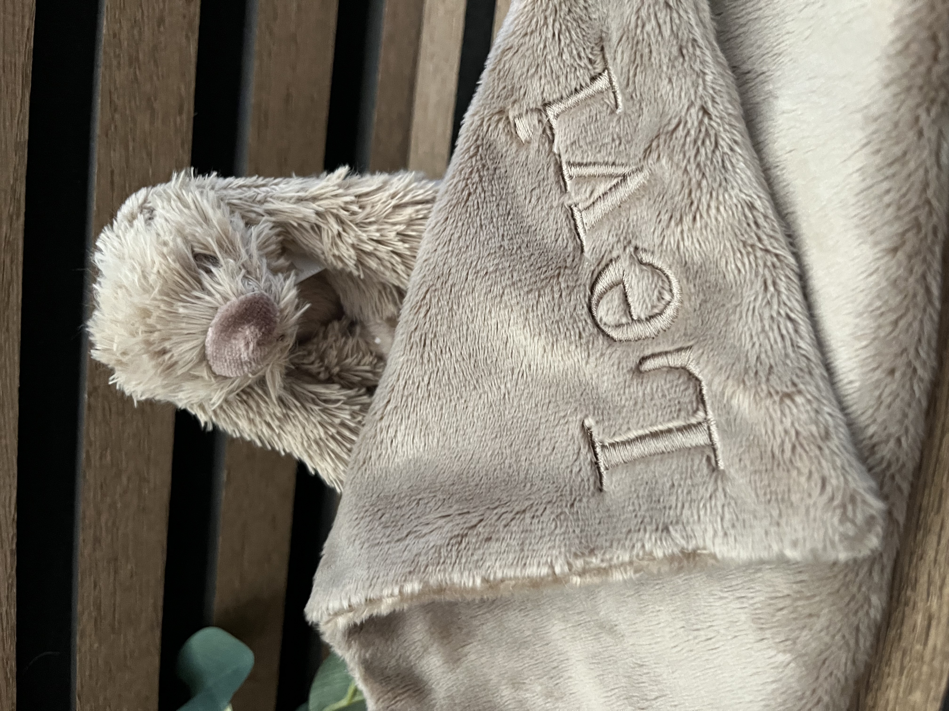 MINI RABBIT RICHIE BLANKET | CLAY