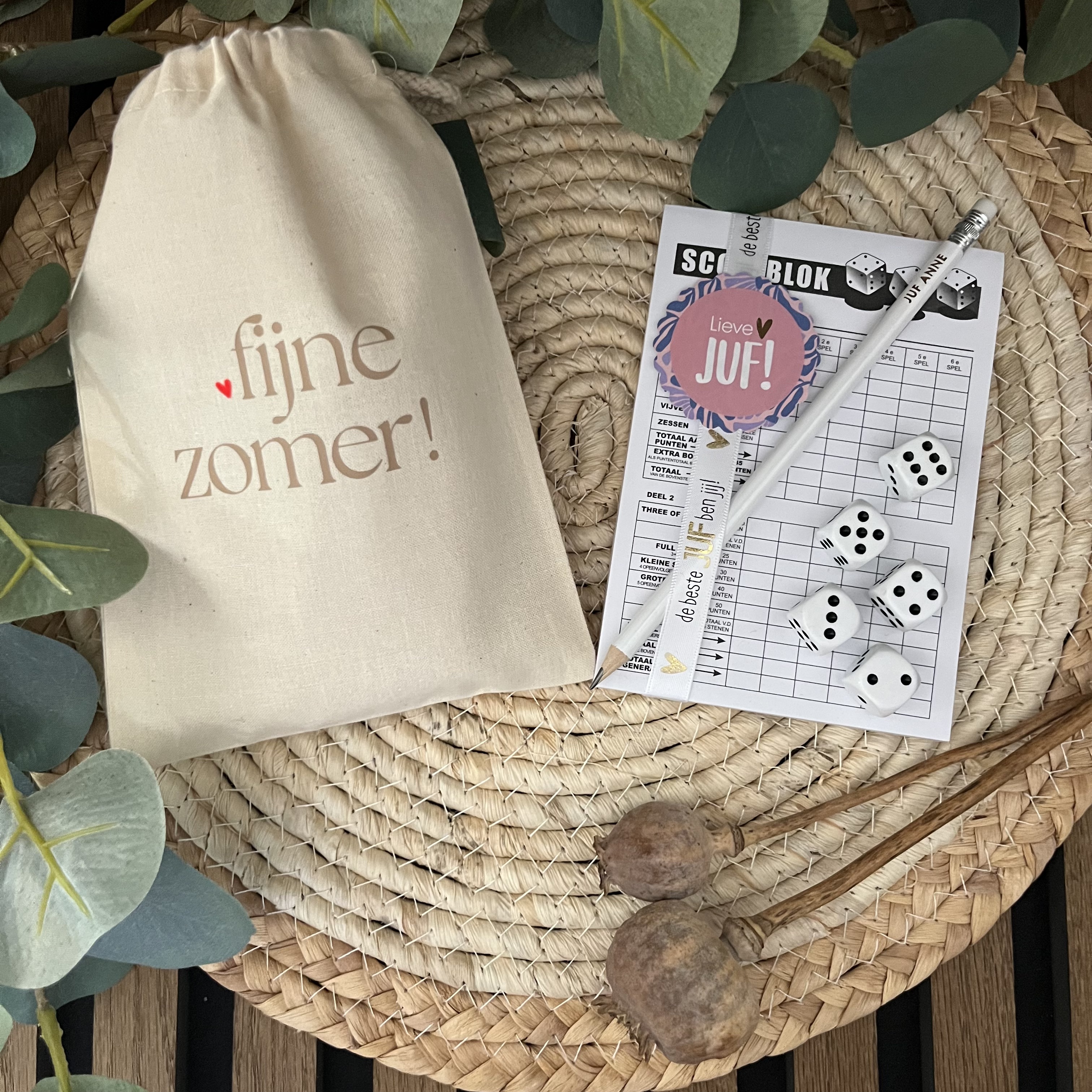 FIJNE ZOMER Juf! | Yahtzee