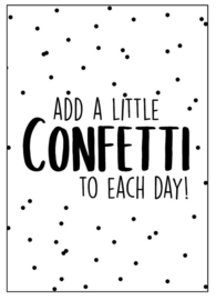 Kaart Add a little confetti to each day