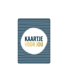 Kadokaartje XL | KAARTJE VOOR JOU | BLUE