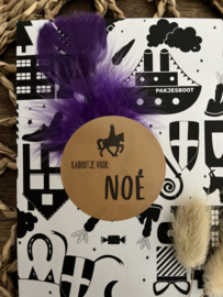 NAAMSTICKER SINT | Kadootje voor: [NAAM] | 10x