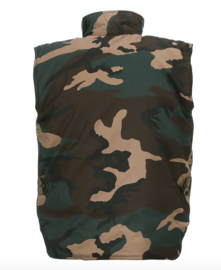 Camouflage Bodywarmer met naam