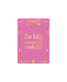 KADOKAARTJE XL | ZO BLIJ MET EEN JUF ALS JIJ!