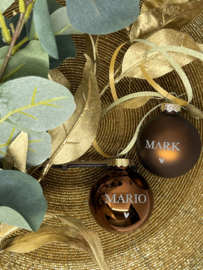 KERSTBAL MET NAAM | GLAS