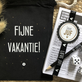 Fijne vakantie Juf! | Yahtzee