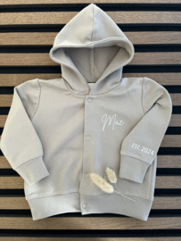 HOODIE met NAAM & GEBOORTEJAAR | SAND