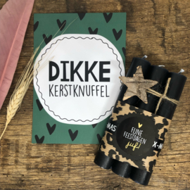 Kaarsjes (3x) Fijne feestdagen Juf!