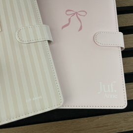 NOTITIEBOEK ROZE | NAAM JUF