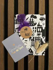 NAAMSTICKER SINT | Kadootje voor: [NAAM] | 10x